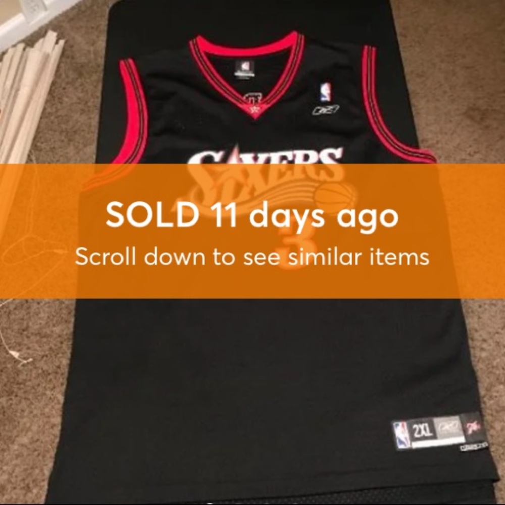 SOLD - Allen Iverson 76ers Away Jersey 00-01